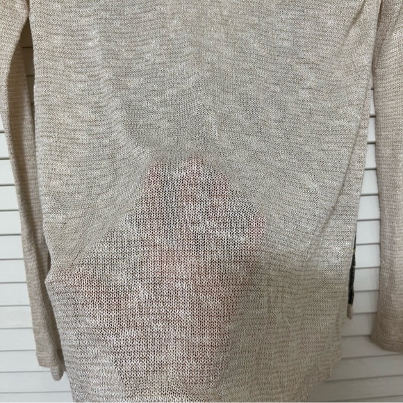 Bethany Mota Holiday Tree Knit Top Cream Long sleeves Size XS - Picture 10 of 16